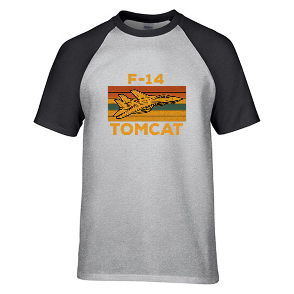 Retro F-14 TOMCAT Designed Raglan T-Shirts