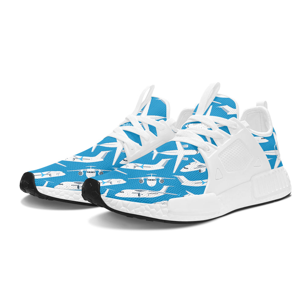 Big Airplanes Designed Outdoor Sports Tennis Shoes