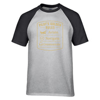 Thumbnail for Pilot's Golden Rules Designed Raglan T-Shirts