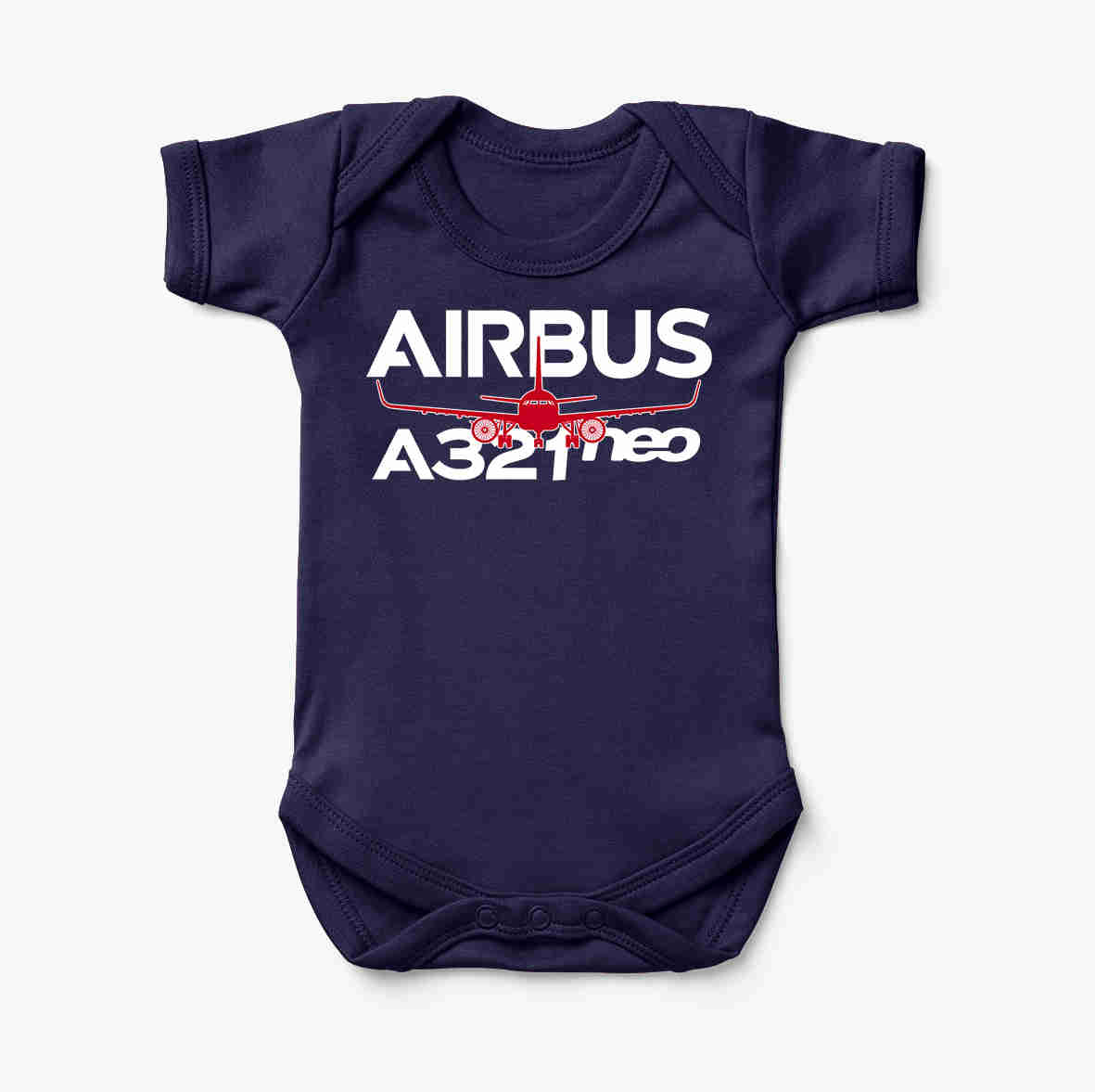 Amazing Airbus A321neo Designed Baby Bodysuits