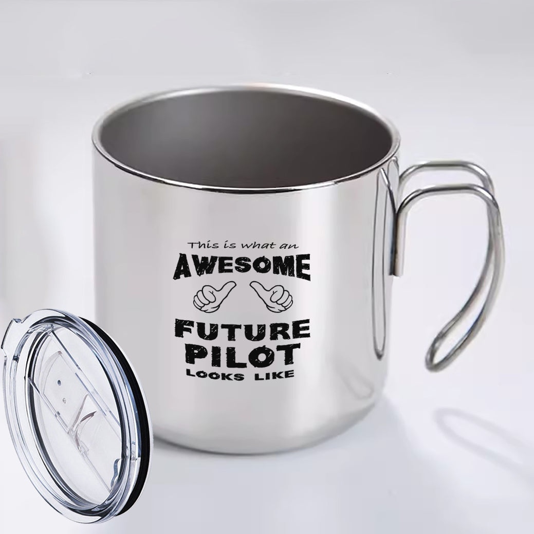 Future Pilot Designed Stainless Steel Portable Mugs