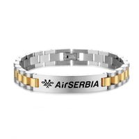 Thumbnail for Air Serbia Airlines Designed Stainless Steel Chain Bracelets