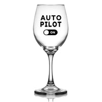 Thumbnail for Auto Pilot ON Designed Wine Glasses
