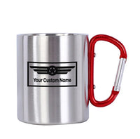 Thumbnail for Custom Name (Badge 1) Designed Stainless Steel Outdoors Mugs