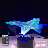 Thumbnail for F/A-18 F16 Vechten Vliegtuig Designed 3D Lamp