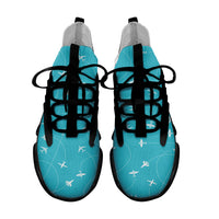 Thumbnail for Travel The The World By Plane Designed Fashion Running Shoes