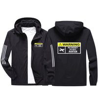 Thumbnail for Warning May Constantly Talk About Aviation Sport & Running Jackets