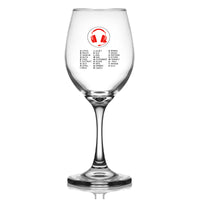 Thumbnail for Aviation Alphabet 3 Designed Wine Glasses