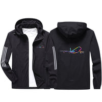 Thumbnail for Multicolor Airplane Sport & Running Jackets
