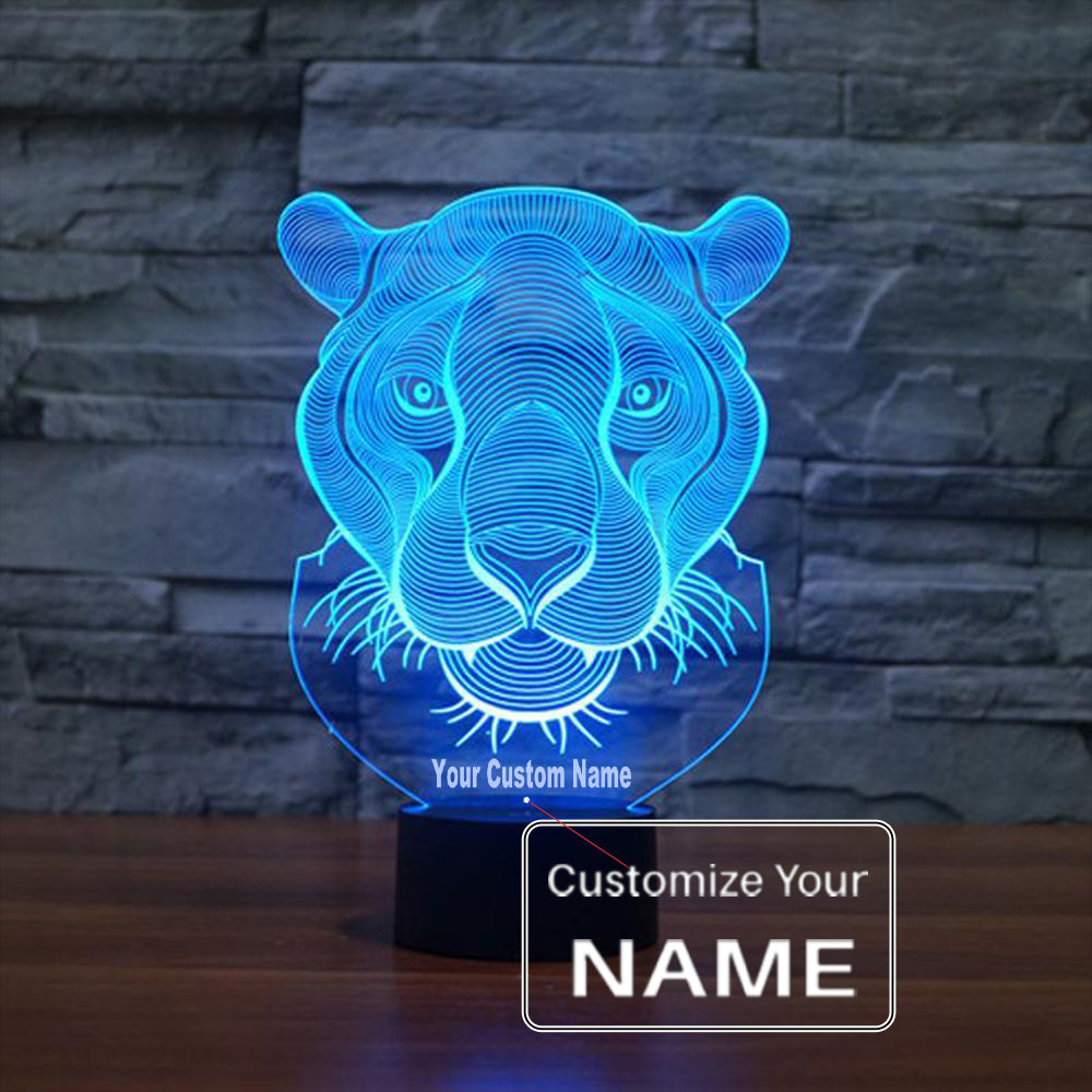 3D Fantastic Lion Designed Night Lamp
