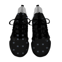 Thumbnail for Nice Airplanes (Black) Designed Fashion Running Shoes