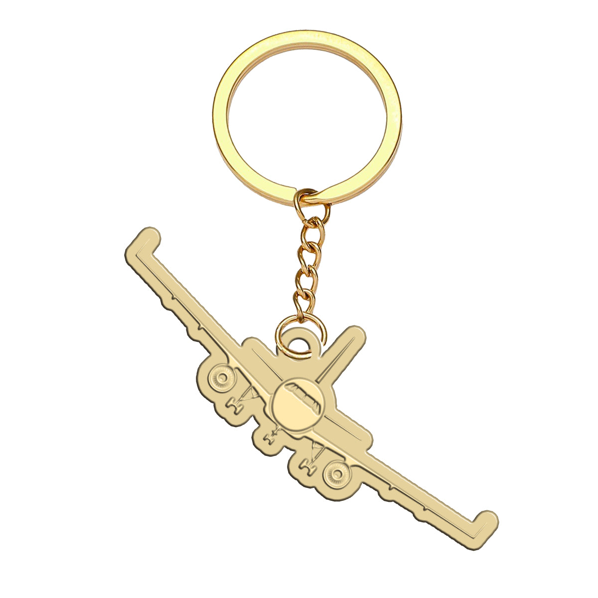 Airbus A320 Silhouette Designed Hollow Key Chains