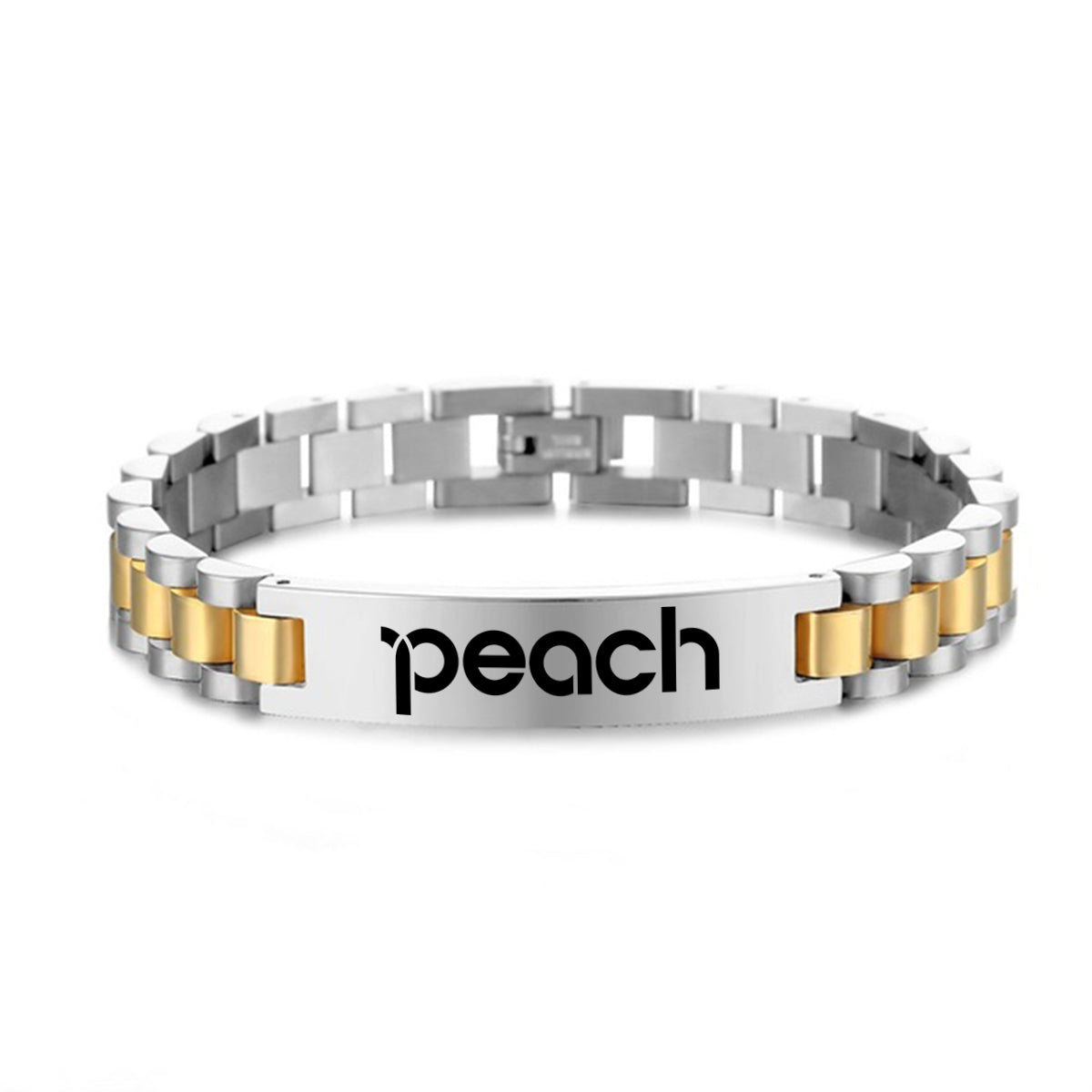 Peach Airlines Designed Stainless Steel Chain Bracelets
