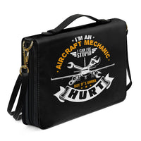 Thumbnail for I'm an Aircraft Mechanic Designed PU Accessories Bags Strap Style