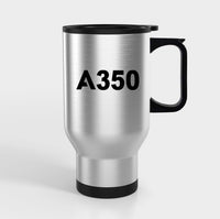 Thumbnail for A350 Flat Text Designed Travel Mugs (With Holder)