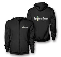 Thumbnail for Air Traffic Control Designed Zipped Hoodies