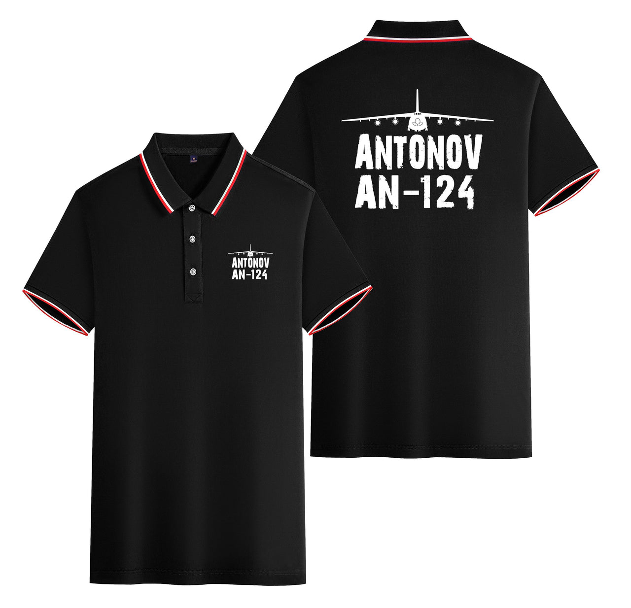 Antonov AN-124 & Plane Designed Stylish Polo T-Shirts (Double-Side)