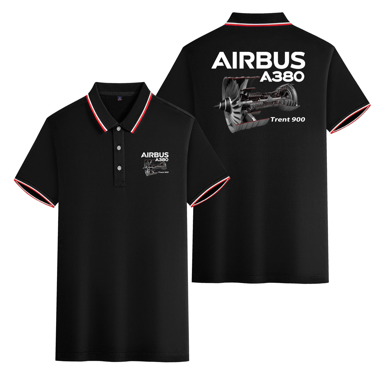Airbus A380 & Trent 900 Engine Designed Stylish Polo T-Shirts (Double-Side)