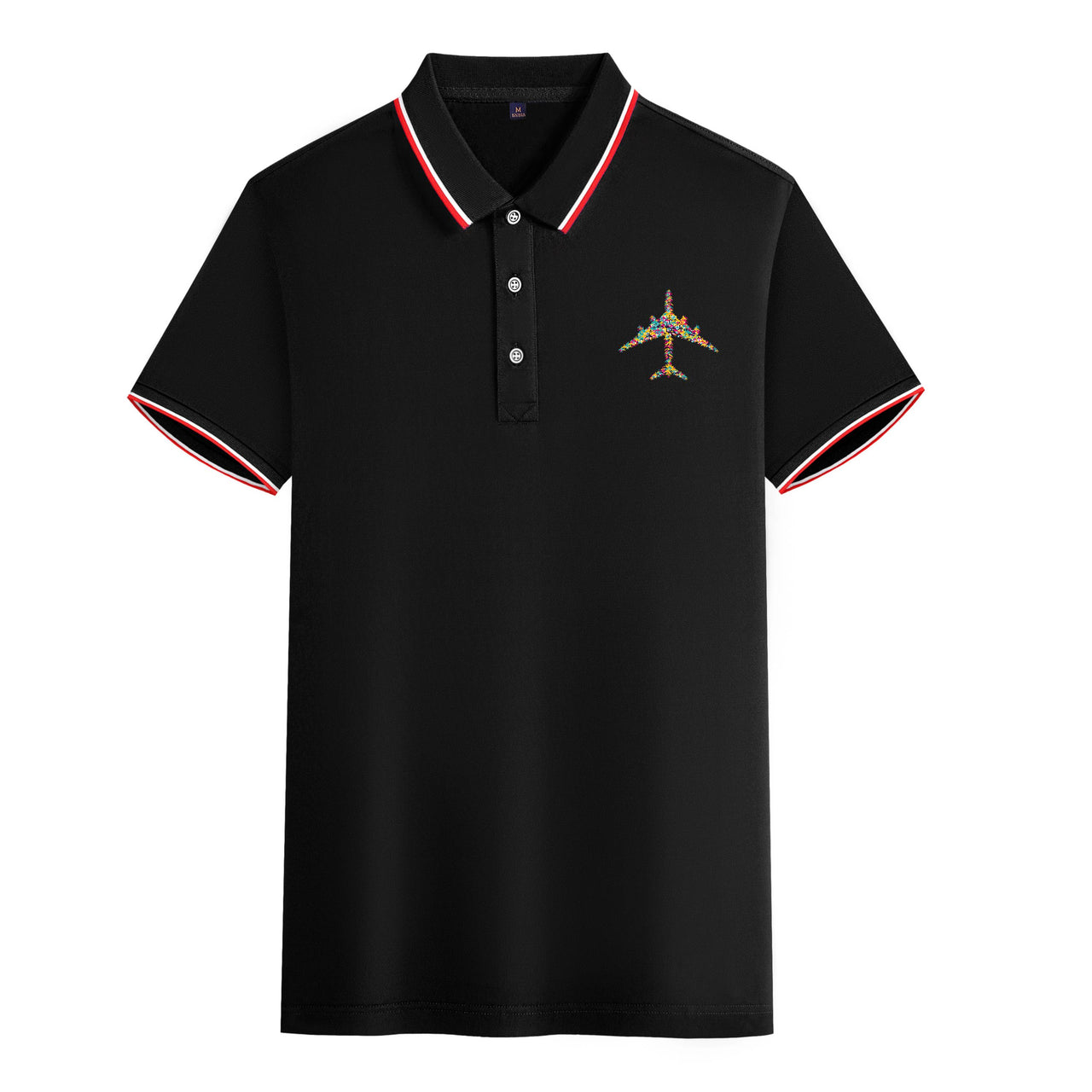 Colourful Airplane Designed Stylish Polo T-Shirts