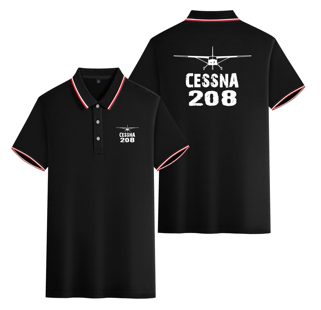 Cessna 208 & Plane Designed Stylish Polo T-Shirts (Double-Side)