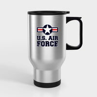 Thumbnail for US Air Force Designed Travel Mugs (With Holder)