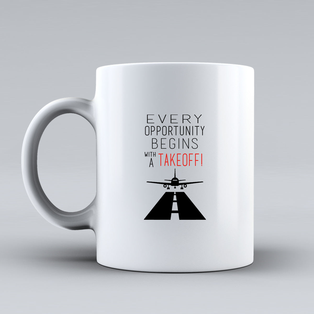 Every Opportunity Designed Ceramic White Mugs