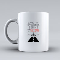 Thumbnail for Every Opportunity Designed Ceramic White Mugs