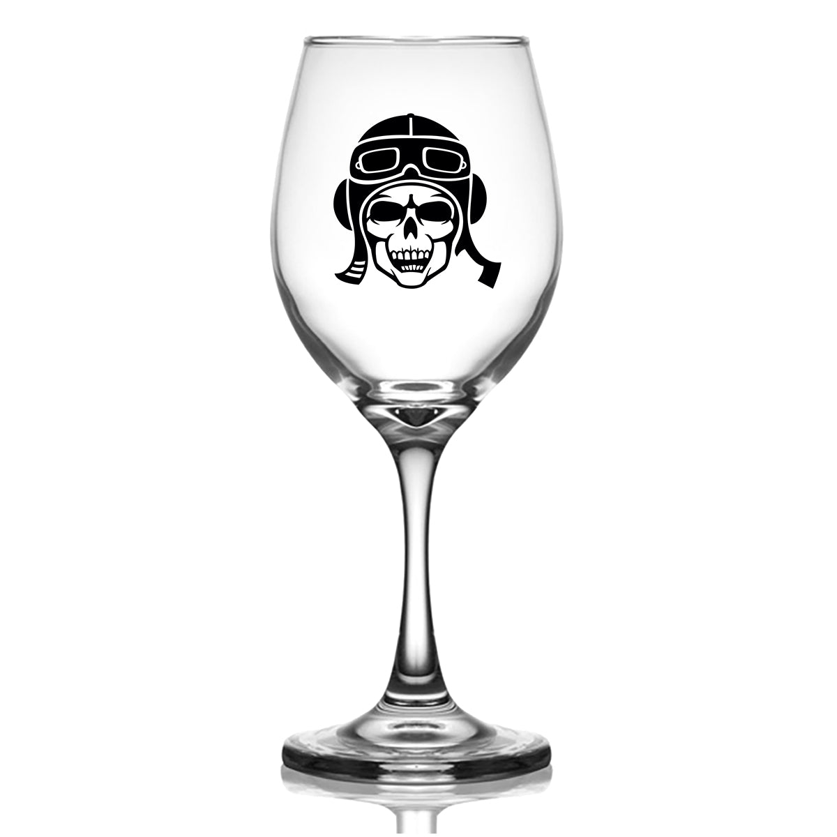 Skeleton Pilot Designed Wine Glasses