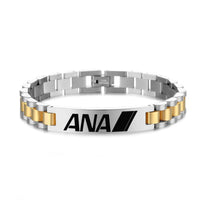 Thumbnail for All Nippon Airways Designed Stainless Steel Chain Bracelets