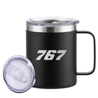 Thumbnail for 767 Flat Text Designed Stainless Steel Laser Engraved Mugs