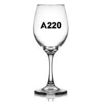 Thumbnail for A220 Flat Text Designed Wine Glasses