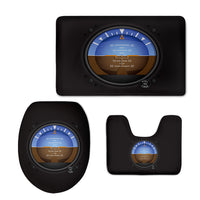 Thumbnail for Airplane Instruments-Gyro Horizon Designed Toilet Seat Cover Three-piece Set