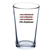 Thumbnail for I Fix Airplanes Designed Beer & Water Glasses