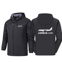 Thumbnail for The Airbus A320 Designed Rain Jackets & Windbreakers