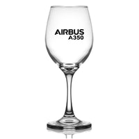 Thumbnail for Airbus A350 & Text Designed Wine Glasses