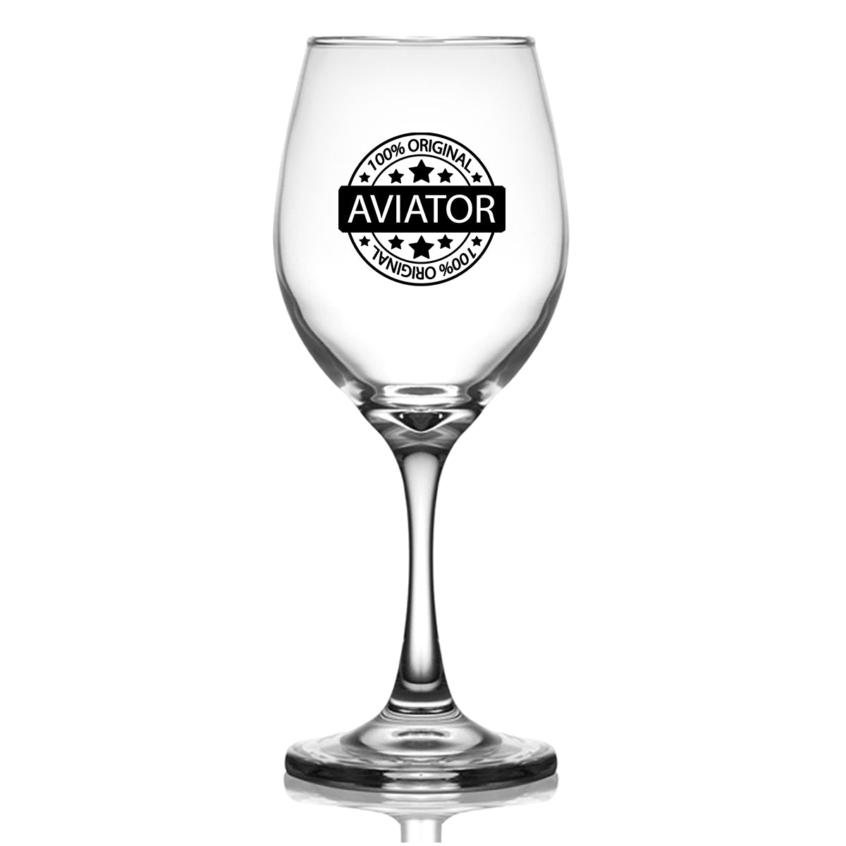 %100 Original Aviator Designed Wine Glasses