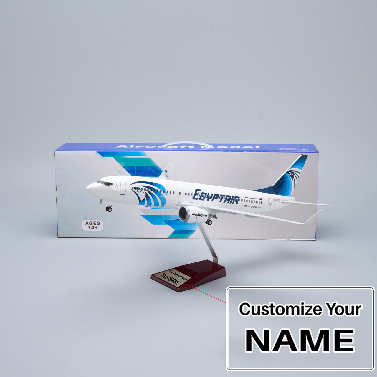Egypt Air Boeing B737-800  Airplane Model (1/85 Scale - 47CM)