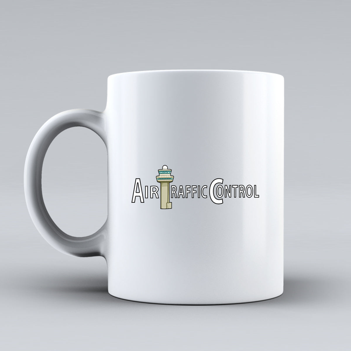 Air Traffic Control Designed Ceramic White Mugs