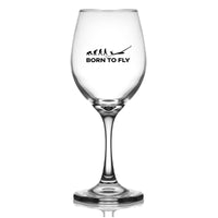 Thumbnail for Born To Fly Glider Designed Wine Glasses