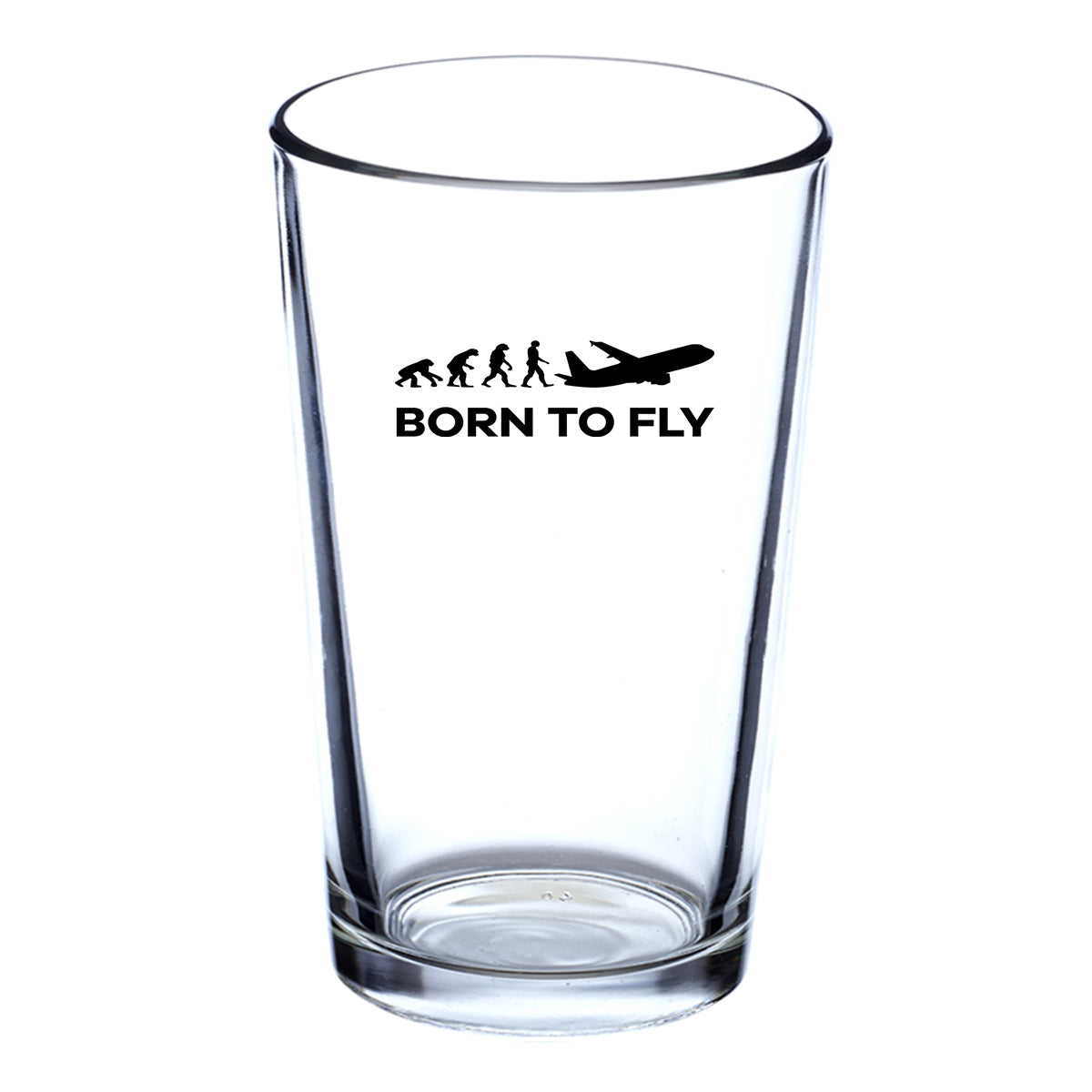 Born To Fly Designed Beer & Water Glasses
