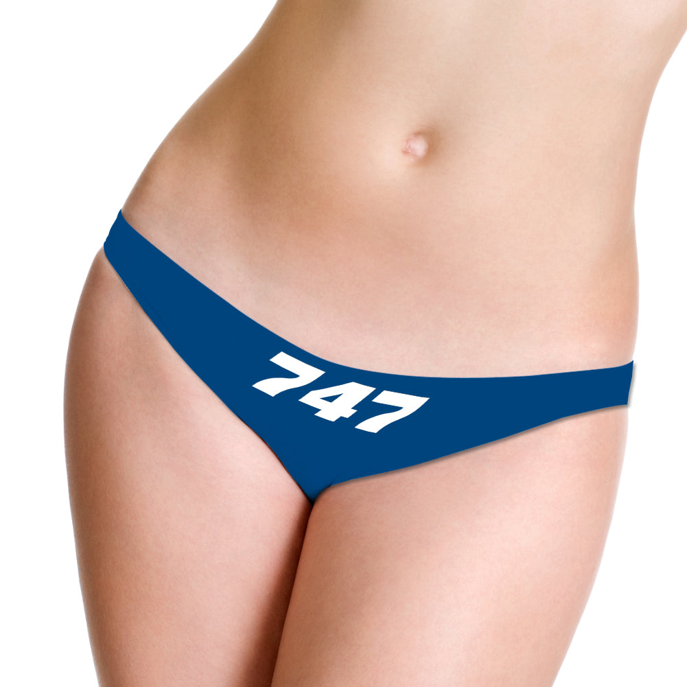 747 Flat Text Designed Women T-back & Thongs