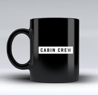 Thumbnail for Cabin Crew Text Designed Black Mugs