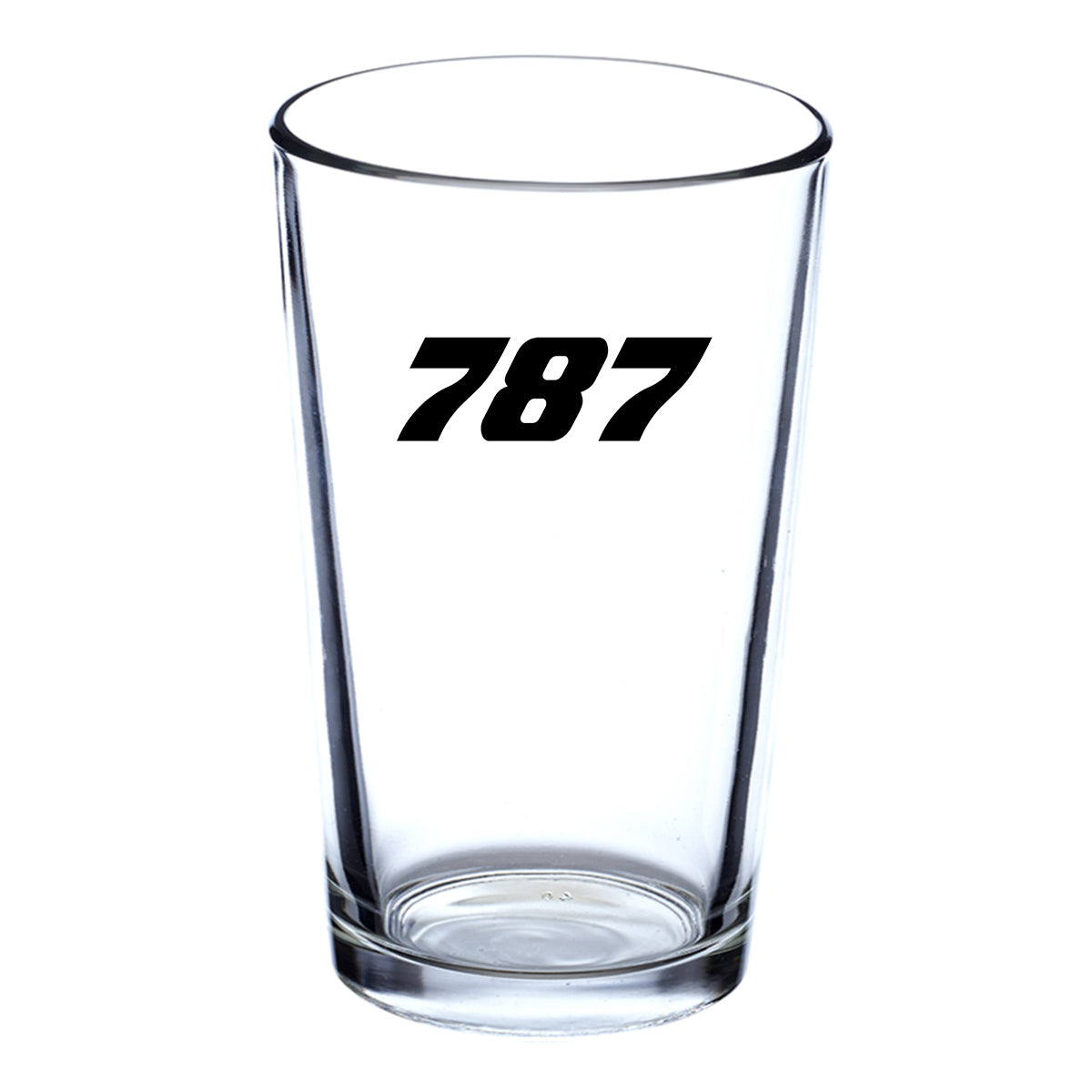 787 Flat Text Designed Beer & Water Glasses