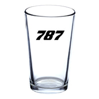 Thumbnail for 787 Flat Text Designed Beer & Water Glasses