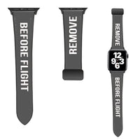 Thumbnail for Remove Before Flight (Edition 2)Designed Leather Apple Watch Straps