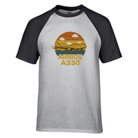 Thumbnail for Retro Airbus A330 Designed Raglan T-Shirts
