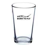 Thumbnail for Born To Fly Glider Designed Beer & Water Glasses