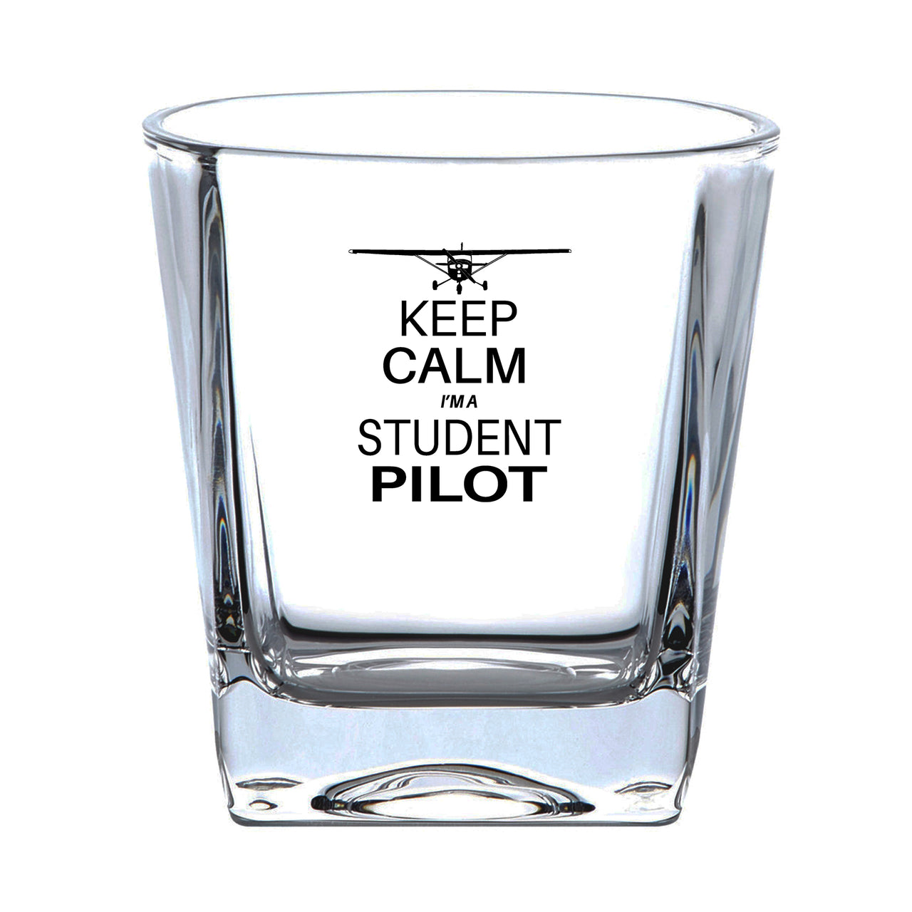 Student Pilot Designed Whiskey Glass