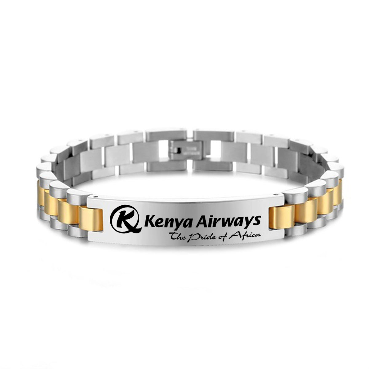 Kenya Airways Designed Stainless Steel Chain Bracelets