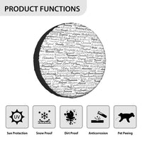 Thumbnail for Aviation Lovers Texts Designed Tire Cover Cases